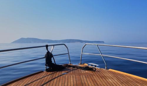 View from our boat heading to the Blue Cave