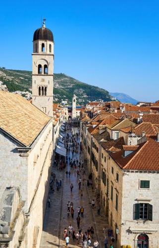 View of Dubrovnik's old town from the walls