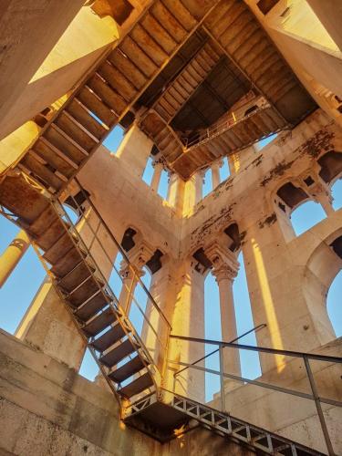 Climbing the bell tower of the Cathedral of Saint Domnius