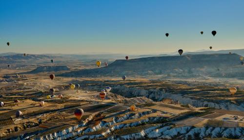View of Cappadocia from our balloon
