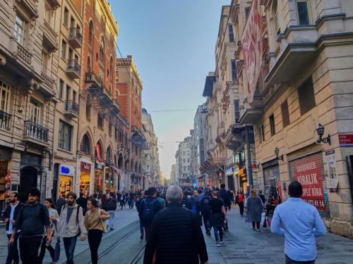 Istiklal shopping street in Istanbul