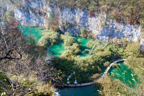 Plitvce lakes from above